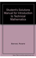 Student's Solutions Manual for Introduction to Technical Mathematics