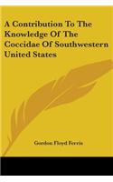 Contribution To The Knowledge Of The Coccidae Of Southwestern United States