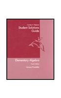 Student Solutions Guide for Larson/Hostetler S Elementary Algebra, 4th