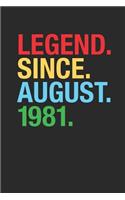 Legend Since August 1981