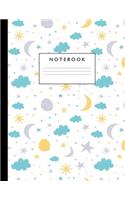 Notebook: Cute Lined Journal Ruled Composition Note Book to Draw and Write In for Girls and Boys - Home School Supplies for K-12 Grade Highschool and College: