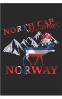 Wikstroem - Notes: Norwegen Nordkap wilde Natur Berge Elch - Notizbuch 15,24 x 22,86 kariert