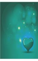 Notebook Shining Heart turquoise Edition