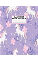 Blank Sheet Music Notebook