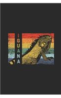 Iguana Retro: Iguanas Notebook, Dotted Bullet (6 x 9 - 120 pages) Animal Themed Notebook for Daily Journal, Diary, and Gift