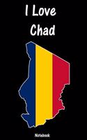 I Love Chad: Chad Notebook college book diary journal booklet memo composition book 110 sheets - ruled paper 6x9 inch