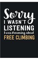 I was Dreaming about Free Climbing