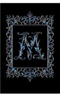 M: Initial Monogram Notebook