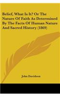 Belief, What Is It? Or The Nature Of Faith As Determined By The Facts Of Human Nature And Sacred History (1869)