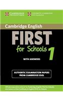 Cambridge English First for Schools 1 Student's Book with Answers