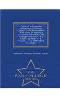 Precis of Information Concerning the British Central Africa Protectorate. with Notes on Adjoining Territories. Compiled in the Intelligence Division, War Office, by Major C. B. Vyvyan ... Feb. 1899. [With Two Maps.] - War College Series