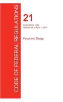 Cfr 21, Parts 800 to 1299, Food and Drugs, April 01, 2017 (Volume 8 of 9)