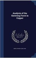Analysis of the Sintering Force in Copper