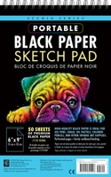 Studio Series Portable Black Paper Sketch Pad 6 X 9 Inches (50 Perforated Sheets)