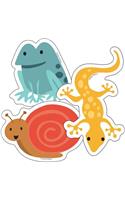 Nature Explorers Frogs, Lizards & Snails Cut-Outs