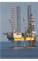 Drilling Platform in the Ocean Journal: 150 page lined notebook/diary