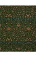 Violet and Columbine, William Morris. Ruled Journal: 150 Lined / Ruled Pages, 8,5x11 Inch (21.59 X 27.94 CM) Soft Cover / Paperback
