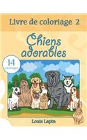 Livre de coloriage chiens adorables