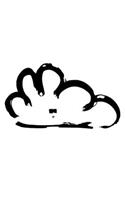 Cloud Notebook: Wide Ruled Line Paper Pages Journal 6 x 9 Inches (15,2 x 22,9 cm) - Nature Art Gift Idea - Diary, Photo Album or Recipes Booklet(254 Nature Print)