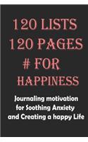A 120 lists for Happiness
