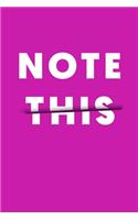 note this