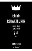 Notizbuch für Redakteure / Redakteur / Redakteurin: Originelle Geschenk-Idee [120 Seiten liniertes blanko Papier]