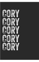 Name CORY Journal Customized Gift For CORY A beautiful personalized: Lined Notebook / Journal Gift, Notebook for CORY,120 Pages, 6 x 9 inches, Gift For CORY, Personal Diary, CORY, Personalized Journal, Family Notebook