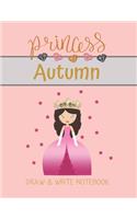 Princess Autumn Draw & Write Notebook