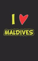 Maldives: Diary for Globetrotters and Travel Fans - Journal Gift Idea - blank pages - 6x9 - 120 pages