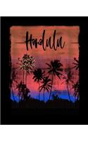 Honolulu: Oahu Hawaiian Christmas Journal Notebook Shopping Organizer Holiday Food Meal Party Planner Budget Expense Tracker. Tropical Palm Tree Soft Cover 7.
