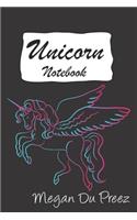 Unicorn Notebook: Unicorns and Rainbow Fantasy Cute Unicorn Notebook: 150+ Pages of 6x9