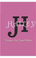 Hailey Personalized Lined Journal Notebook
