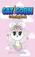 Caticorn Coloring book for kids 4-8