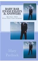 Baby Bar Exam Essays & Answers