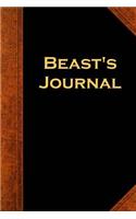 Beast's Journal Vintage Style: (Notebook, Diary, Blank Book)(Scary Halloween Journals Notebooks Diaries)