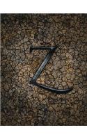 Monogram "Z" Sketchbook: Blank Art Pad Notebook Journal(26 Monogram Earth 150 Sketch)