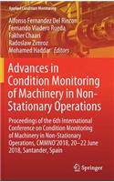 Advances in Condition Monitoring of Machinery in Non-Stationary Operations