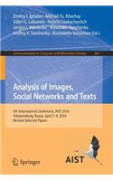 Analysis of Images, Social Networks and Texts