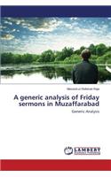 generic analysis of Friday sermons in Muzaffarabad