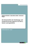 Die Einsatzstellen der Erziehungs- und Familienberatung. Angebote für Eltern, Kinder und Jugendliche