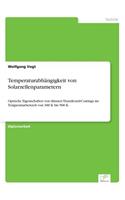 Temperaturabhängigkeit von Solarzellenparametern: Optische Eigenschaften von dünnen Titandioxid-Coatings im Temperaturbereich von 300 K bis 500 K(German)