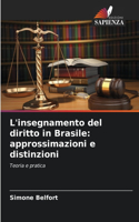 L'insegnamento del diritto in Brasile: approssimazioni e distinzioni