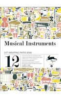 Musical Instruments Gift Wrapping Paper Book
