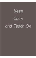 Keep calm and teach on
