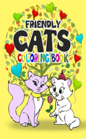 Friendly Cats coloring book