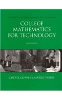 College Math for Tech& Prem Cw Acc Card Pkg