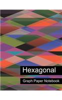 Hexagonal Graph Paper Notebook. Blank Hexagonal Graph Paper Notebook Journal Planner.