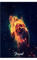 Journal: Space Time Nebula Theme Composition Notebook For School Kids and Adults that Love Physics Class
