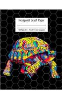 Hexagonal Graph Paper: Organic Chemistry & Biochemistry Notebook, Vibrant Giant Turtle Cover, 160 Pages (8.5 x 11 inch, 1/4 inch hexagons)