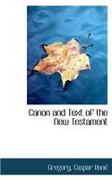 Canon and Text of the New Testament